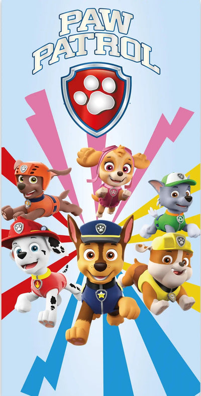 Se Badehåndklæde - 70x140 cm - Paw Patrol - Super team - 100% Bomuld ❤ Kæmpe udvalg i Licens ❤ Hurtig levering: 1 - 2 Hverdage samt billig fragt - Varenummer: THX-PP1074 og barcode / Ean: '5714710015357 på lager - Udsalg på Håndklæder - Håndklæde størrelser - Badehåndklæder 70x140 cm Spar op til 64% - Over 1150 kendte brands på udsalg