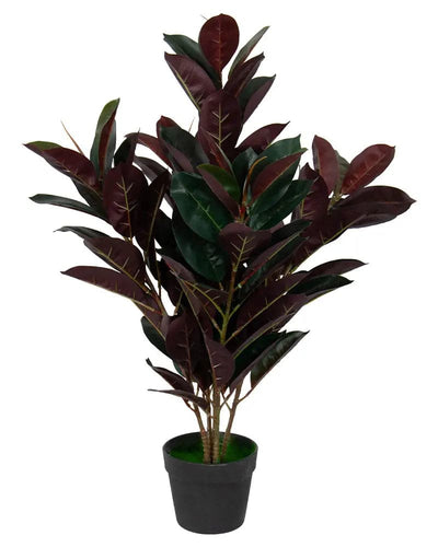 Se Kunstig gummi plante 80 cm høj - Ficus elastica med rødlige blade ❤ Kæmpe udvalg i Home-tex ❤ Hurtig levering: 1 - 2 Hverdage samt billig fragt - Varenummer: THX-PR417 og barcode / Ean: '5714803735193 på lager - Udsalg på Indretning - Dekorationer - Kunstige planter Spar op til 67% - Over 1150 kendte brands på udsalg