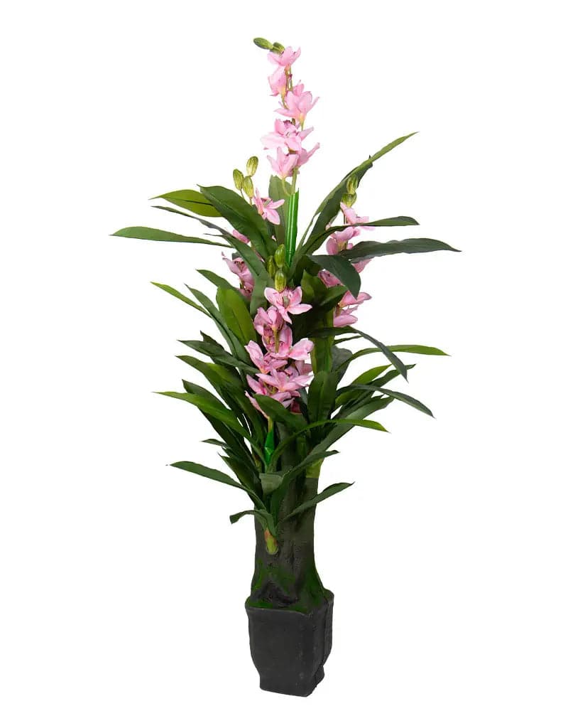 Se Kunstig Orkidé 165 cm - 3 lyserøde blomster - Cymbidium orkide ❤ Kæmpe udvalg i Home-tex ❤ Hurtig levering: 1 - 2 Hverdage samt billig fragt - Varenummer: THX-PR693 og barcode / Ean: &