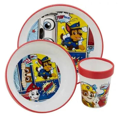 Se Paw Patrol børneservice i plast - spisesæt i 3 dele til børn - Marshall og Chase ❤ Kæmpe udvalg i Licens ❤ Hurtig levering: 1 - 2 Hverdage samt billig fragt - Varenummer: THX-18981 og barcode / Ean: '8412497189816 på lager - Udsalg på Indretning - Børneværelset Spar op til 67% - Over 1334 design brands på udsalg