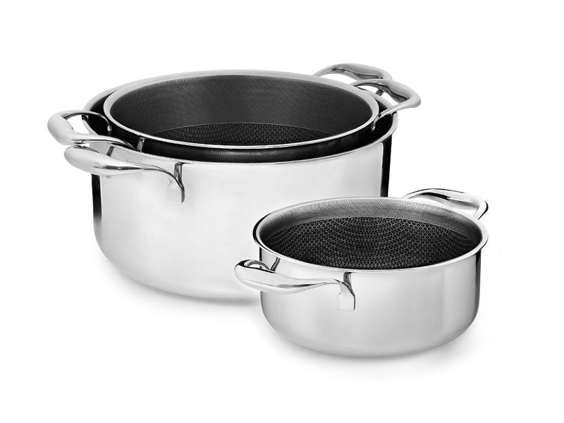 Se Onyx Cookware 3 dele grydesæt - 20 cm kasserolle, 24 cm kasserolle, 28 cm kasserolle » Kæmpe udvalg i Onyx Cookware » Hurtig levering: 1 - 2 Hverdage samt billig fragt - Varenummer: Onyx-Cookware-POT-3PC og barcode / Ean: på lager - Udsalg på Grydesæt Spar op til 55% - Over 1300 kendte brands på udsalg