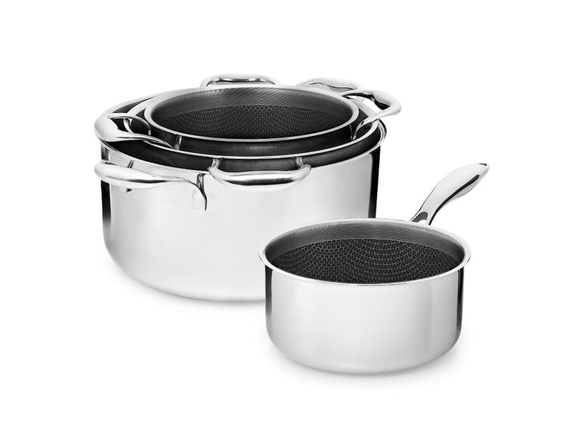 Se Onyx Cookware 4-dele grydesæt - 18 cm sovsegryde, 20 cm kasserolle, 24 cm kasserolle » Kæmpe udvalg i Onyx Cookware » Hurtig levering: 1 - 2 Hverdage samt billig fragt - Varenummer: Onyx-Cookware-POT-4PC og barcode / Ean: på lager - Udsalg på Grydesæt Spar op til 67% - Over 1300 kendte brands på udsalg