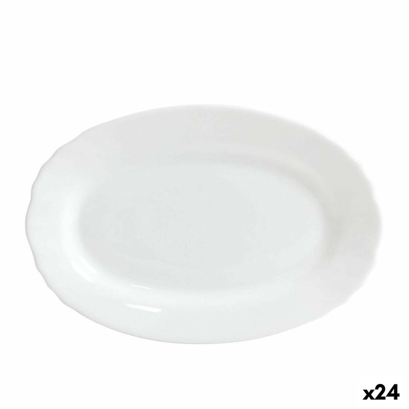 Tallerkner / fade - Bormioli Ebro Glas Oval 23 x 15,5 x 2,1 cm (24 enheder)