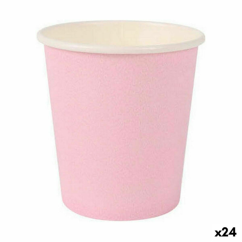Engangsbægre Algon Engangsanvendelse Pap Pink 20 Dele 120 ml (24 enheder)