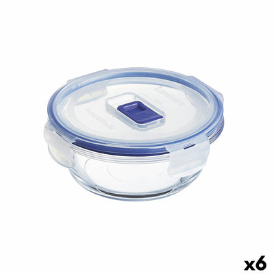 Hermetisk madkasse Luminarc Pure Box Active 420 ml 12 x 5 cm To-farvet Glas (6 enheder)