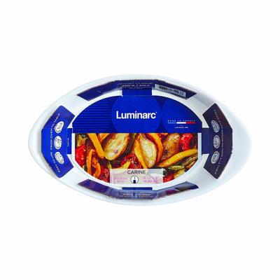 Tallerkner / fade - Luminarc Smart Cuisine Oval Hvid Glas 21 x 13 cm (6 enheder)