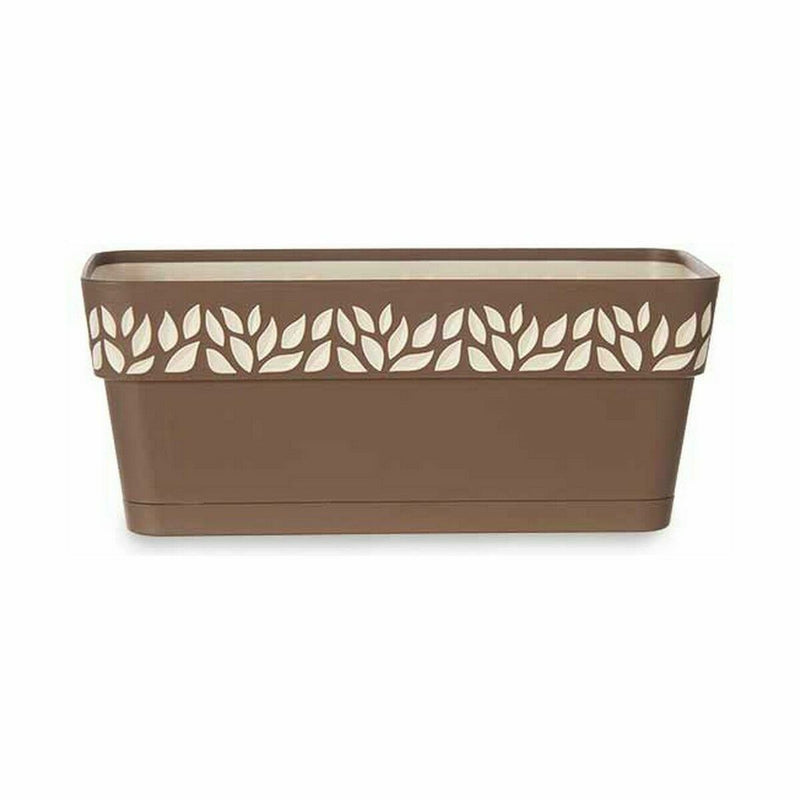 Selvvandende planter Stefanplast Cloe Brun Plastik 13,3 x 12,3 x 29,3 cm (12 enheder)