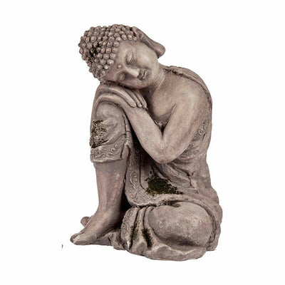 Dekorativ havefigur Buddha Polyesterharpisk 23 x 34 x 28 cm (2 enheder)