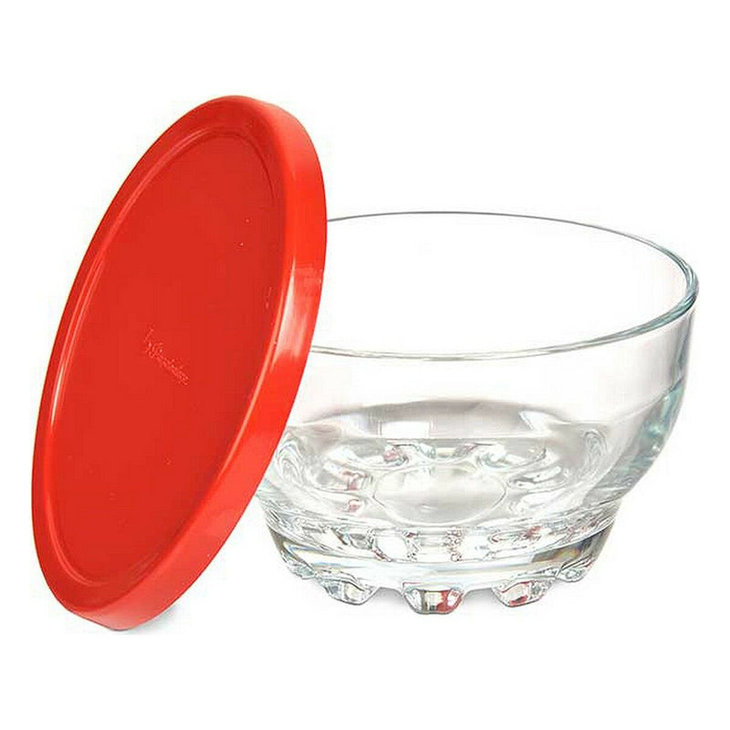 Skålsæt Karaman Rød Glas Polyetylen Ø 10,5 cm 275 ml (8 enheder)