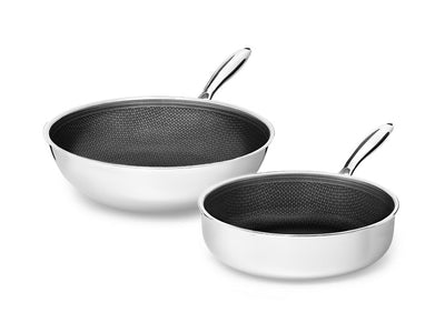 Se Onyx Cookware Hybrid non-stick wok+sautersæt - 2 dele » Kæmpe udvalg i Onyx Cookware » Hurtig levering: 1 - 2 Hverdage samt billig fragt - Varenummer: Onyx-Cookware-SAUTE-WOK-2PC_2G og barcode / Ean: på lager - Udsalg på Pandesæt Spar op til 62% - Over 1300 kendte brands på udsalg