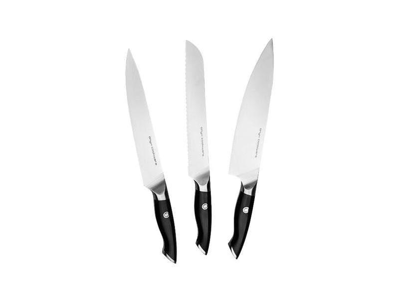 Se Onyx Cookware 3 stk chef, bread, slice køkkenknive » Kæmpe udvalg i Onyx Cookware » Hurtig levering: 1 - 2 Hverdage samt billig fragt - Varenummer: Onyx-Cookware-ST-KNIFE_CHEF-SLICE-BREAD_DL og barcode / Ean: på lager - Udsalg på Knivsæt Spar op til 63% - Over 1160 kendte mærker på udsalg