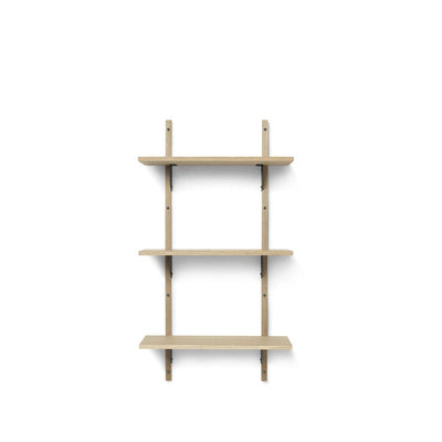 Se ferm LIVING Sector hylde triple narrow natural oak, S/L, sort messing ❤ Kæmpe udvalg i ferm LIVING ❤ Hurtig levering: 1 - 2 Hverdage samt billig fragt - Varenummer: NDN-549141-01 og barcode / Ean: '5704723258421 på lager - Udsalg på Furniture - Shelving - Wall Shelves & Ledges Spar op til 64% - Over 1354 kendte brands på udsalg