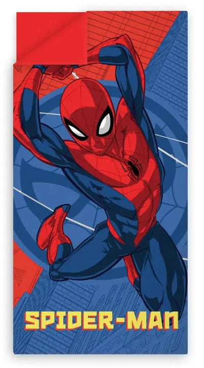 Se Børnesovepose - Spiderman - 70x140 cm - Vandafvisende ❤ Kæmpe udvalg i Home-tex ❤ Hurtig levering: 1 - 2 Hverdage samt billig fragt - Varenummer: THX-SB005 og barcode / Ean: '5714710015432 på lager - Udsalg på Indretning - Tekstiler - Soveposer Spar op til 51% - Over 1124 kendte brands på udsalg