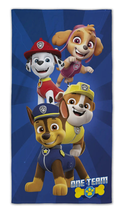 Se Paw Patrol håndklæde - One Team - 70x140 cm - 100% Bomuld - Blødt badehåndklæde ❤ Kæmpe udvalg i Licens ❤ Hurtig levering: 1 - 2 Hverdage samt billig fragt - Varenummer: THX-1444 og barcode / Ean: '5706323371555 på lager - Udsalg på Håndklæder - Håndklæde størrelser - Badehåndklæder 70x140 cm Spar op til 53% - Over 1334 design mærker på udsalg