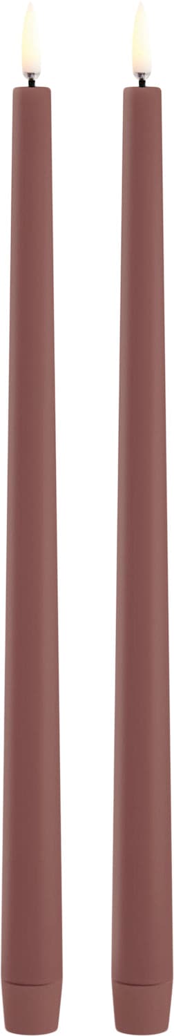 Se Uyuni LED Slim Taper Candle, Terracotta, Smooth, 2pack, 2,3x32 cm - Led Stearinlys ❤ Stort online udvalg i Uyuni ❤ Meget billig fragt og hurtig levering: 1 - 2 hverdage - Varenummer: MGS-S13046273 og barcode / Ean: 5708311309113 på lager - Udsalg på Bolig - Interiør - Lysestager - LED Stearinlys Spar op til 58% - Over 857 kendte brands på udsalg