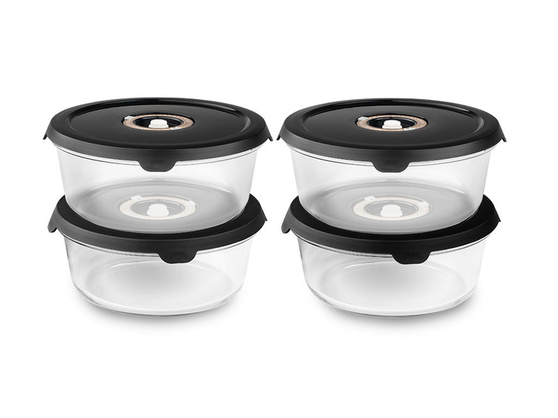 Se Onyx Cookware Rund vakuum glasbeholder - 1400 ml sæt - 4 stk » Kæmpe udvalg i Onyx Cookware » Hurtig levering: 1 - 2 Hverdage samt billig fragt - Varenummer: Onyx-Cookware-VACUUM_ROUND_1400ML-G-4PC og barcode / Ean: på lager - Udsalg på Air Fryer Tilbehør Spar op til 66% - Over 1160 kendte mærker på udsalg