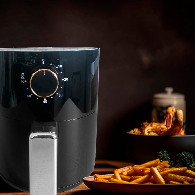 Airfryer 2.0 liter (fedtfattig: grille, bage, stege og friturestege)