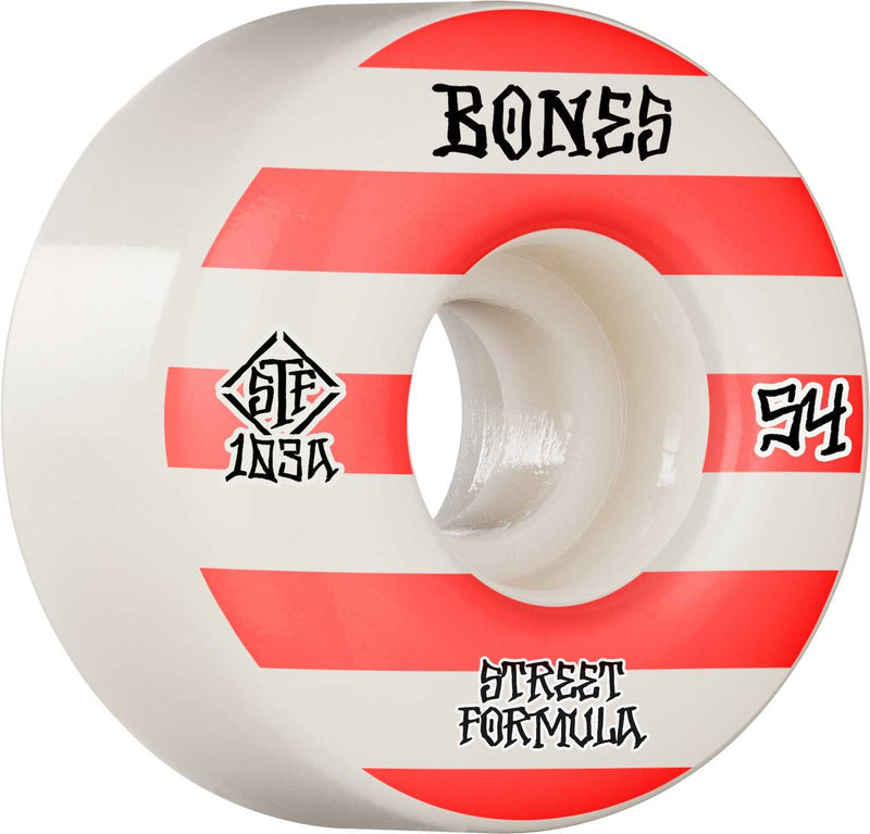 Se Bones Wheels Skateboard Hjul Patterns STF 103A 54mm White V4 Wide 4-pak 54mm ✔ Kæmpe udvalg i  Bones Hjul ✔ Hurtig levering: 1 - 2 Hverdage samt billig fragt - Varenummer: JUCO-WSCATWD015403W4 og barcode / Ean: &