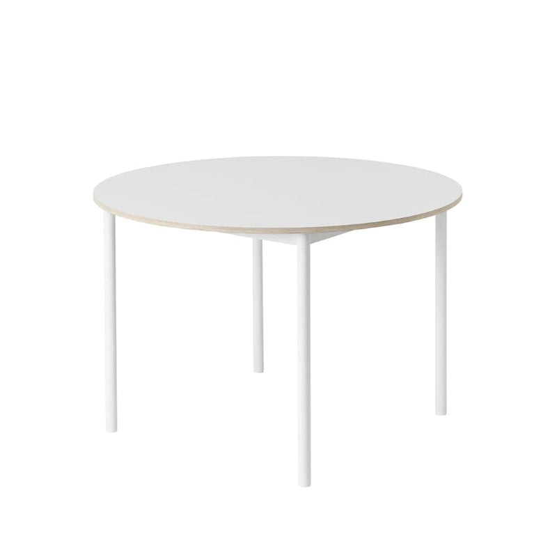 Se Muuto Base spisebord rundt Ø110 cm White laminate/Plywood/White ❤ Kæmpe udvalg i Muuto ❤ Hurtig levering: 1 - 2 Hverdage samt billig fragt - Varenummer: NDN-557099-01 og barcode / Ean: &