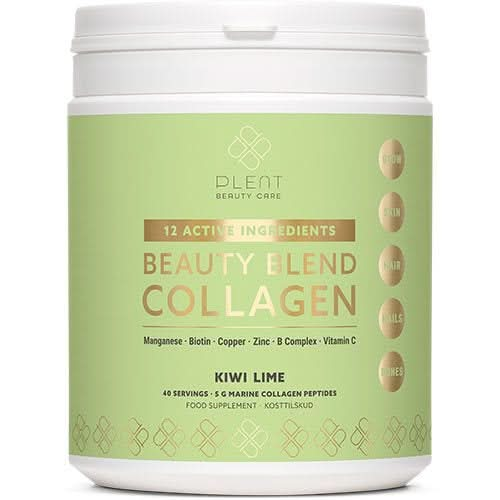 Se Plent Beauty Blend Collagen Kiwi Lime 277g - 3 for 897,- ❤ Kæmpe udvalg i KopK ❤ Hurtig levering: 1 - 2 Hverdage samt billig fragt - Varenummer: HG-55705 og barcode / Ean: &