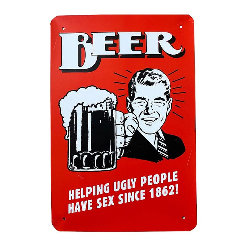 Se Metalskilt - Beer helping ugly people ✔ Kæmpe udvalg i  Satana ✔ Hurtig levering: 1 - 2 Hverdage samt billig fragt - Varenummer: STAA-211657 og barcode / Ean:  på lager - Udsalg på BOLIG > Metalskilte Spar op til 63% - Over 1354 kendte mærker på udsalg