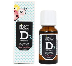 Bidro D3 vitamin dråber baby &bull; 20ml.