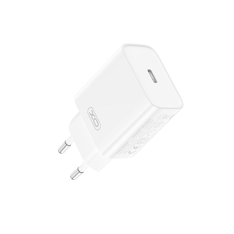 XO USB-C PD HURTIG oplader / adapter - 20W / 3A - Hvid