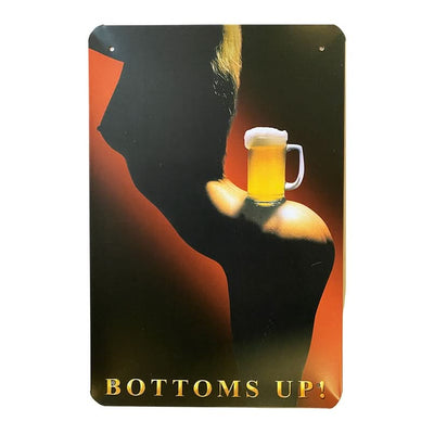 Se Metalskilt - Bottoms Up ✔ Kæmpe udvalg i  Satana ✔ Hurtig levering: 1 - 2 Hverdage samt billig fragt - Varenummer: STAA-282934 og barcode / Ean:  på lager - Udsalg på BOLIG > Metalskilte Spar op til 56% - Over 1354 kendte brands på udsalg