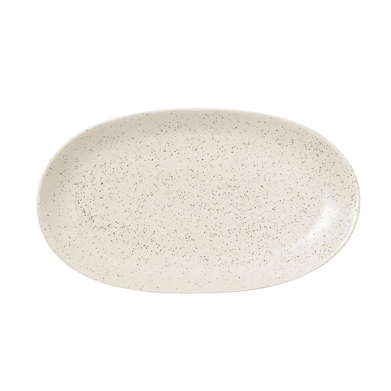 Se Broste Copenhagen Nordic Vanilla oval tallerken 30 x 17 cm ✔ Kæmpe udvalg i Broste Copenhagen ✔ Meget billig fragt og hurtig levering: 1 - 2 hverdage - Varenummer: KTO-14533424 og barcode / Ean: &