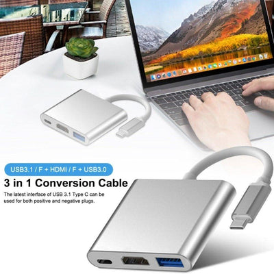 Se USB-C type-C til HDMI HUB adapter - 4K fuld HD - 3-i-1 Design ❤ Kæmpe udvalg i Capida ❤ Hurtig levering: 1 - 2 Hverdage samt billig fragt - Varenummer: CPD-V33C0002590A og barcode / Ean: på lager - Udsalg på Mobil tilbehør Spar op til 58% - Over 1354 kendte brands på udsalg