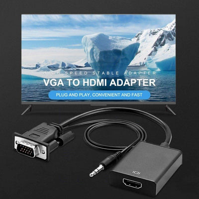 Se VGA til HDMI adapter kabel med 3.5mm audio kabel - Til TV/laptop/pc mm ❤ Kæmpe udvalg i Capida ❤ Hurtig levering: 1 - 2 Hverdage samt billig fragt - Varenummer: CPD-V33C0002591A og barcode / Ean: på lager - Udsalg på PC-Mac Tilbehør/Kabler & Adaptere/Billedkabler/VGA kabler/VGA til HDMI convertere Spar op til 57% - Over 1354 kendte brands på udsalg