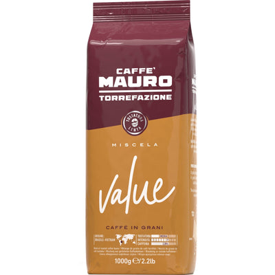 Se Caffè Mauro Value 1 kg, hele bønner ✔ Kæmpe udvalg i Caffè Mauro ✔ Meget billig fragt og hurtig levering: 1 - 2 hverdage - Varenummer: KTO-M1721 og barcode / Ean: '8002530172129 på lager - Udsalg på Kaffebønner Spar op til 61% - Over 1334 design mærker på udsalg