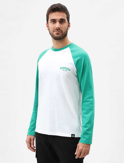 Se Dickies Baseball Langærmet T-shirt Emerald S ✔ Kæmpe udvalg i  Dickies ✔ Hurtig levering: 1 - 2 Hverdage samt billig fragt - Varenummer: JUCO-dk621275eme1-S og barcode / Ean: '679894533811 på lager - Udsalg på T-Shirts Spar op til 56% - Over 1300 kendte brands på udsalg