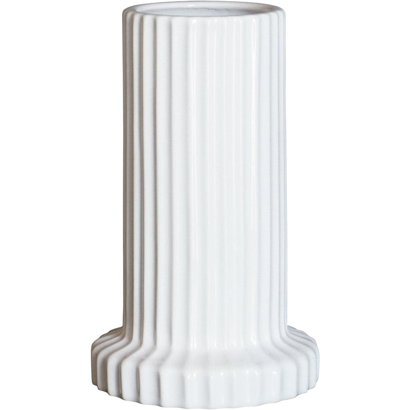 Se DBKD Stripe vase, shiny white ✔ Kæmpe udvalg i DBKD ✔ Meget billig fragt og hurtig levering: 1 - 2 hverdage - Varenummer: KTO-20210903SW og barcode / Ean: &