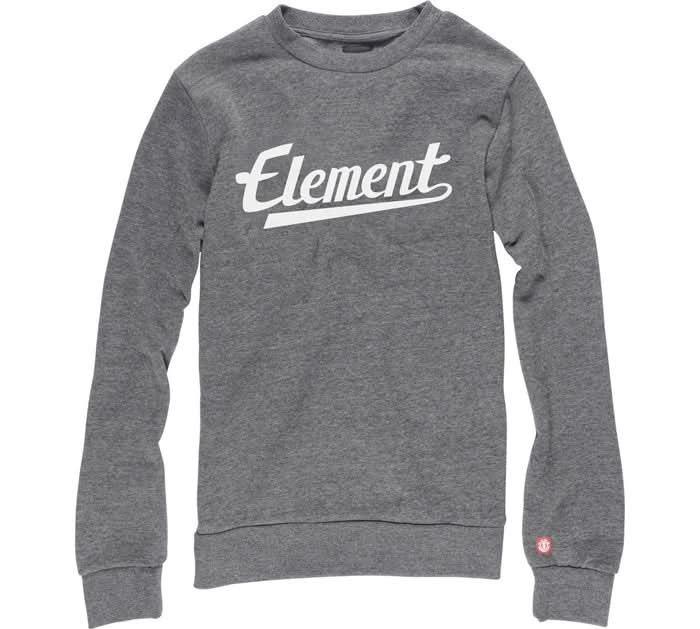 Se Element Signature Sweatshirt Grey Heather XS ✔ Kæmpe udvalg i  Element ✔ Hurtig levering: 1 - 2 Hverdage samt billig fragt - Varenummer: JUCO-44989-XS og barcode / Ean: &