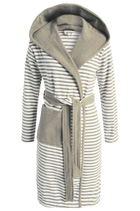 Se Esprit Striped Hoodie morgenkåbe Natur - L på tilbud! Billig fragt & hurtig levering (1-2 dage). Spar op til 64% på udsalg.