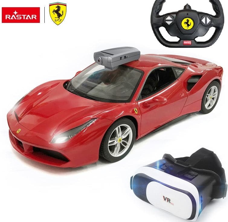 Se Ferrari 488 GTB Fjernstyret Bil m/VR briller + Kamera 1:14 ✔ Kæmpe udvalg i Rastar ✔ Meget billig fragt og hurtig levering: 1 - 2 hverdage - Varenummer: MMA-20879800 og barcode / Ean: &