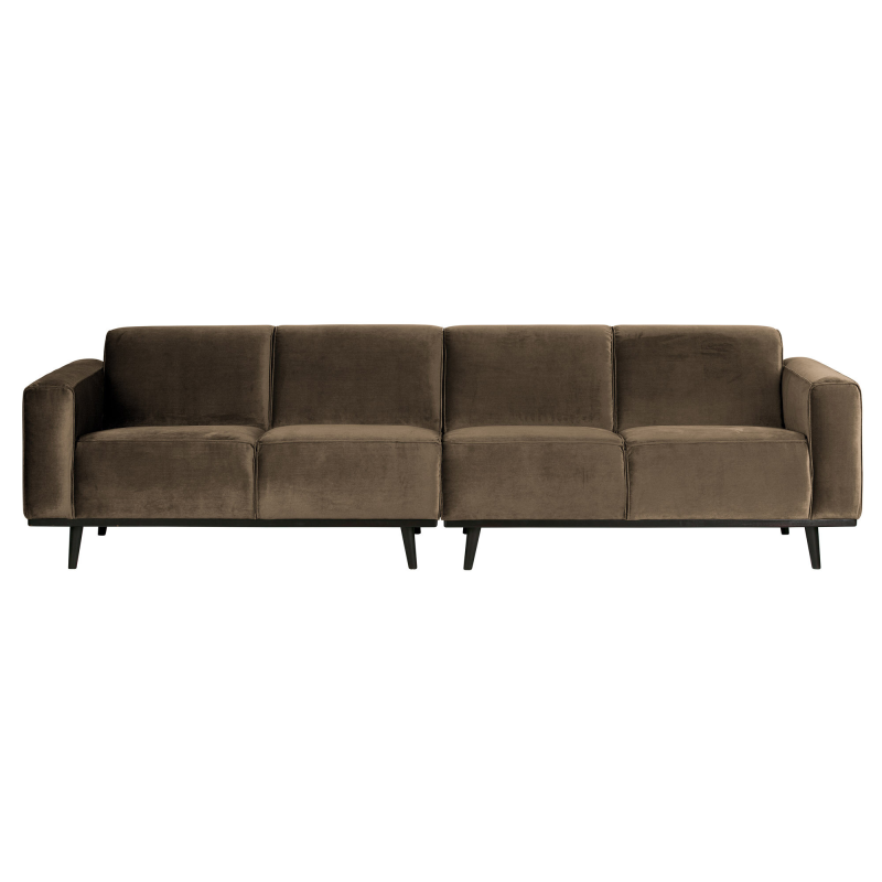 Statement 4-pers Sofa 280 cm Velour - Taupe