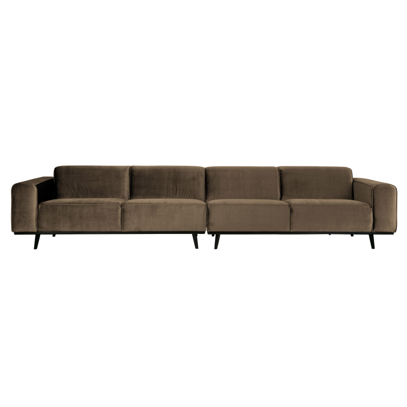 Statement Xl 4-pers Sofa 372 cm Velour - Taupe