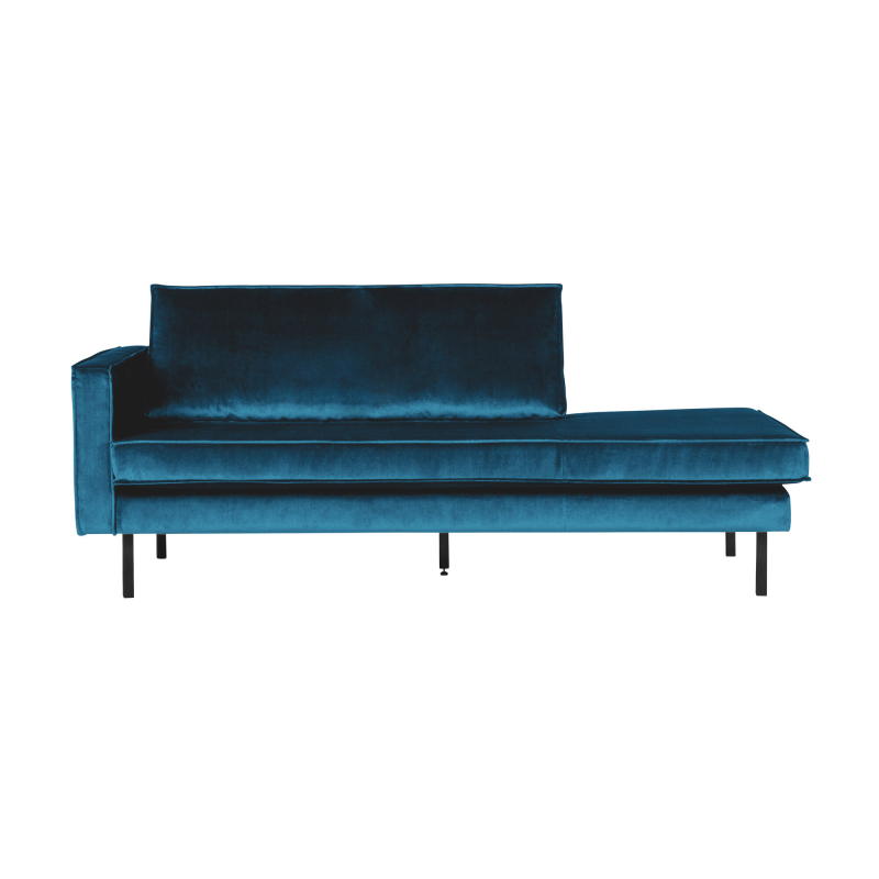 Rodeo Daybed Venstrevendt Velour - Blue