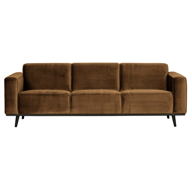 Statement 3-pers Sofa 230 cm Velour - Honey Yellow