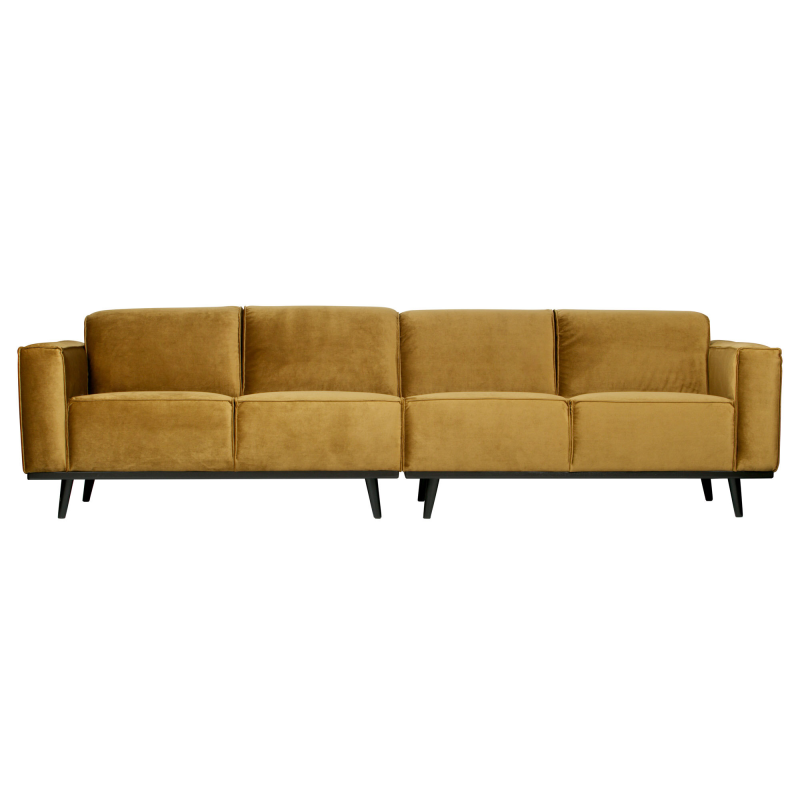 Statement 4-pers Sofa 280 cm Velour - Honey Yellow