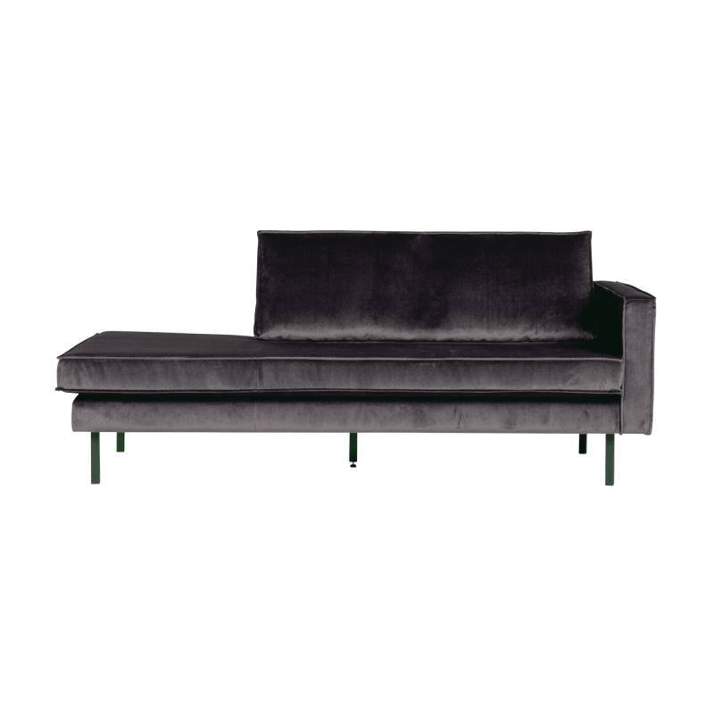 Rodeo Daybed Højrevendt Velour - Anthracite