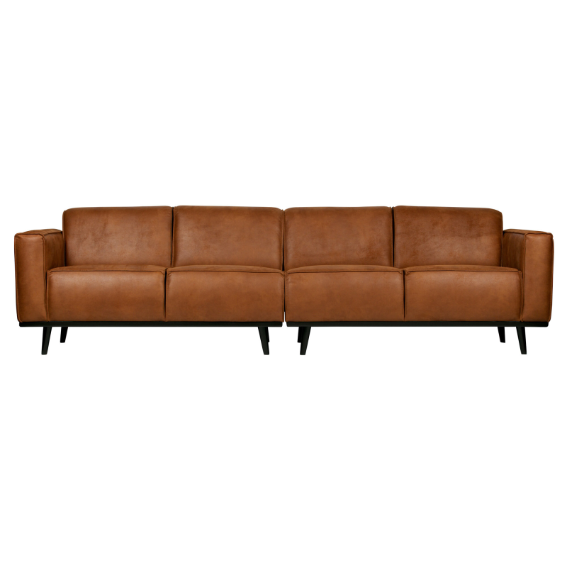 Statement 4-pers Sofa 280 cm Økolæder - Cognac