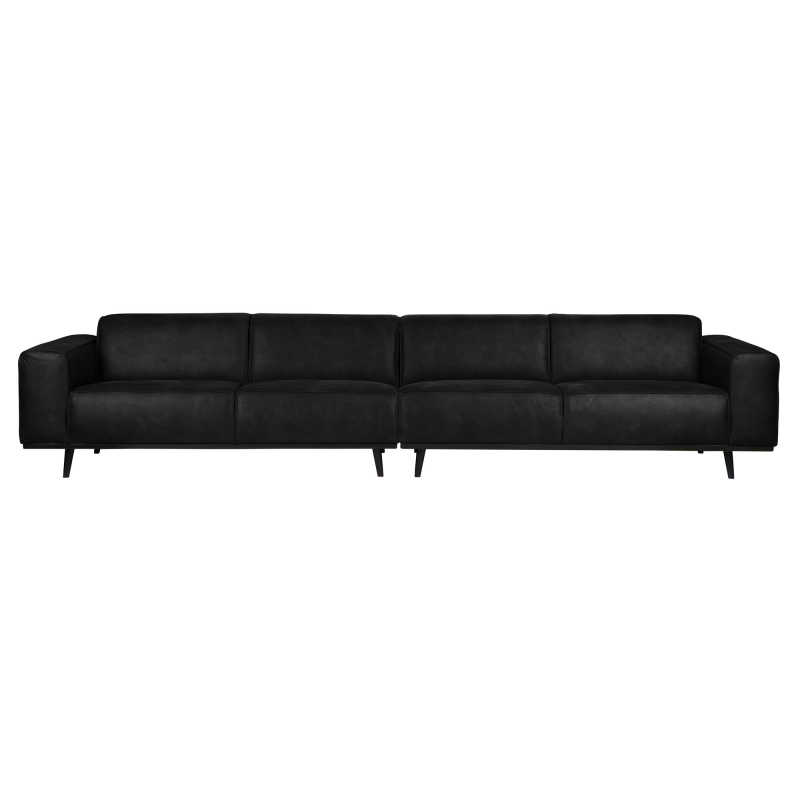 Statement Xl 4-pers Sofa 372 cm Suedine - Black