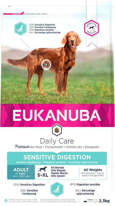 Se DailyCare Adult All Breeds Sensitive Digestion - 2,3-12kg - 12 kg ❤ Kæmpe udvalg i Eukanuba ❤ Hurtig levering: 1 - 2 Hverdage samt billig fragt - Varenummer: BGH-47896730009930 og barcode / Ean: '8710255172149 på lager - Udsalg på Best selling products Spar op til 64% - Over 1312 kendte brands på udsalg