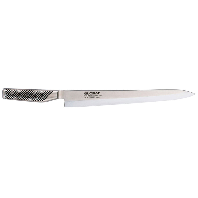 Se Global G-14 Sashimi kniv ✔ Stort online udvalg i Global ✔ Hurtig levering: 1 - 2 Hverdage samt billig fragt - Varenummer: KTO-G-14 og barcode / Ean: &