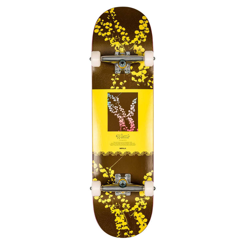 Se Impala Blossom Skateboard Wattle 8.5 x 32,2 8.5" ✔ Kæmpe udvalg i  Impala ✔ Hurtig levering: 1 - 2 Hverdage samt billig fragt - Varenummer: JUCO-IMPSB003-wattle og barcode / Ean: &