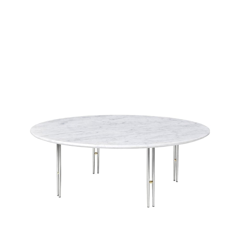 Se GUBI IOI sofabord White carrara marble, Ø110, krom ❤ Kæmpe udvalg i GUBI ❤ Hurtig levering: 1 - 2 Hverdage samt billig fragt - Varenummer: NDN-543679-01 og barcode / Ean: &