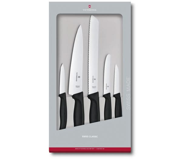 Se Victorinox Knivsæt Victorinox Swiss Classic, 5 stk ✔ Kæmpe udvalg i  Victorinox ✔ Hurtig levering: 1 - 2 Hverdage samt billig fragt - Varenummer: KKKSH-6930767773848_40623415853208 og barcode / Ean: &